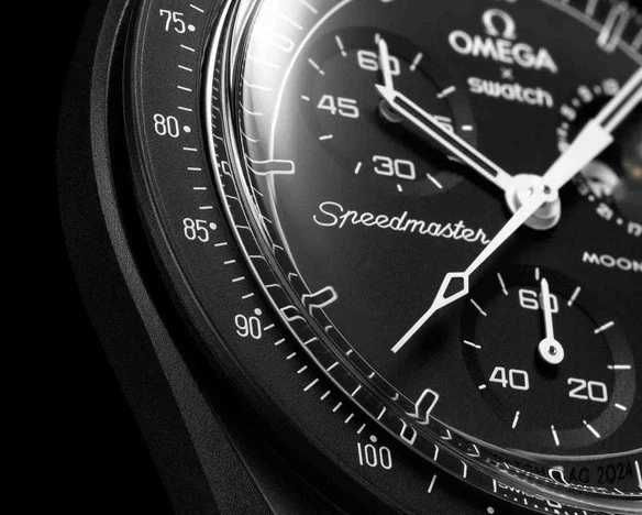 Ceas SWATCH X OMEGA MISSION To The Moon Moonphase Snoopy - Cronograf !