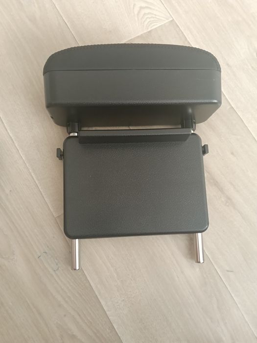 Cotiera auto universala vidaXL, negru, 23x8x(30-38) cm, ABS