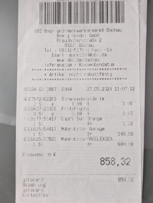 Robot tuns iarba Einhell Freelexo Cam 350 fara fir cu Garaj inclus