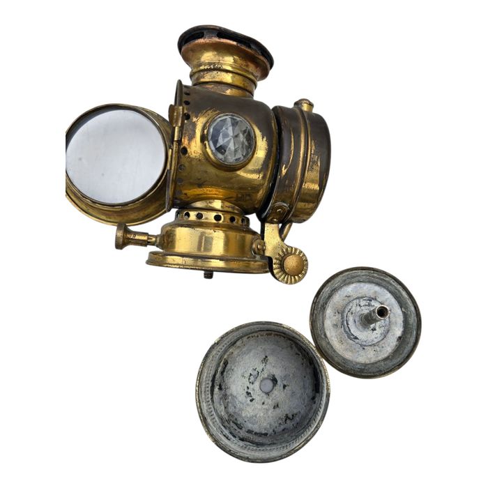 Lampa carbid , far bicicleta