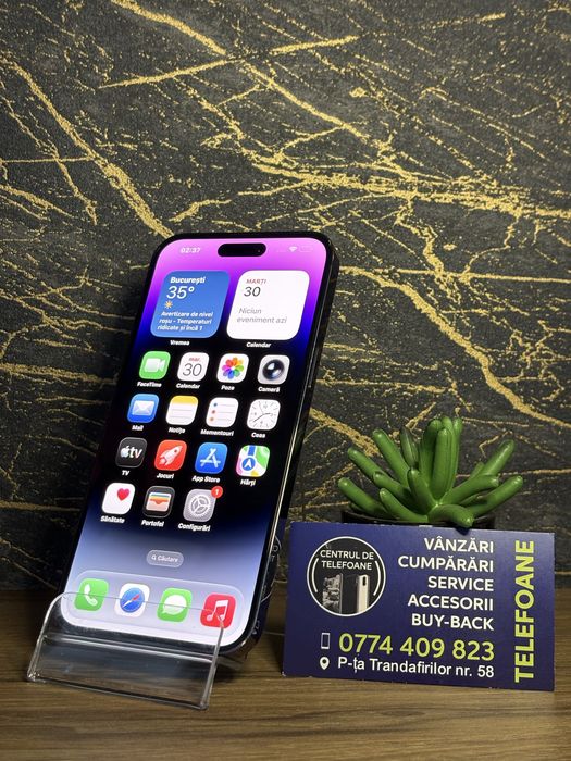 Iphone 14 Pro Max/128GB/2 ani Garantie Centrul de Telefoane/rate