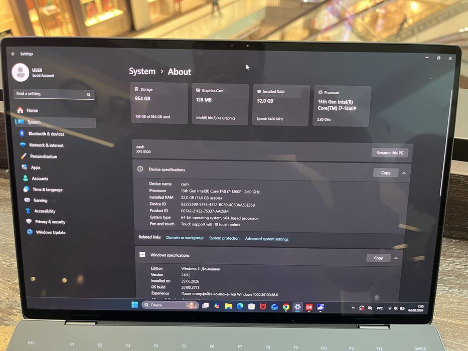 Dell XPS 9320 OLED_32gb_1Tb_i7-1360p