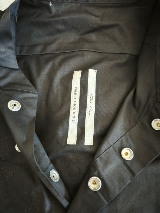 RICK OWENS мъжка риза черен цвят размер 46 НОВА