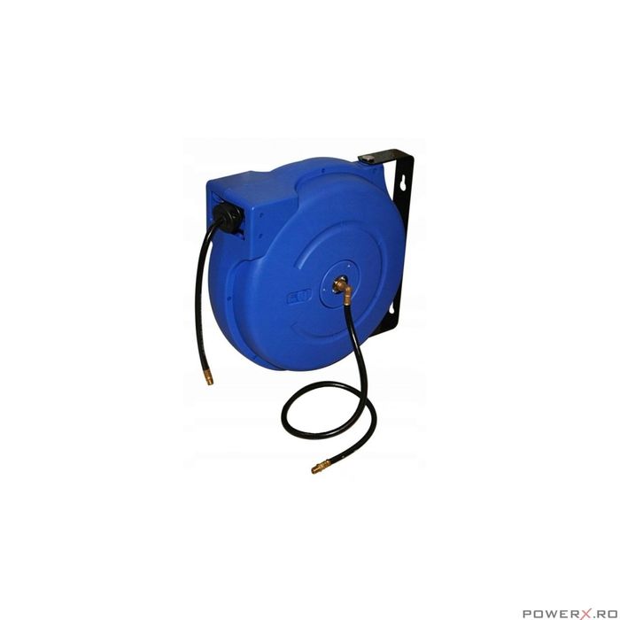 Tambur cu furtun pentru aer comprimat si apa 1/4", 15 m, Asta