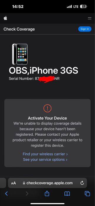 QIMMAT ! NEW apple iPhone 3GS no active новый с полным копмлектом