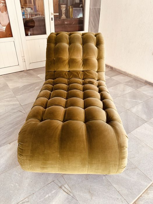 Дизайнерска лежанка Chaise Longue – арт деко / постмодерн / кадифе