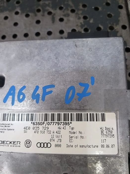 Modul interfata mmi audi a6 c6 4f 4e0035729