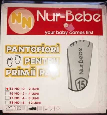 Pantofi pantofiori botez bebe Nur-Bebe noi