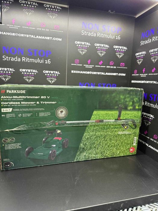 Trimmer electric 3 în 1, PARKSIDE PART 20-LI A1, 20 V, Nou