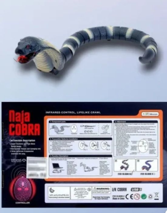 Кобра на радиоуправлении, Naja COBRA, змея на пульте управления