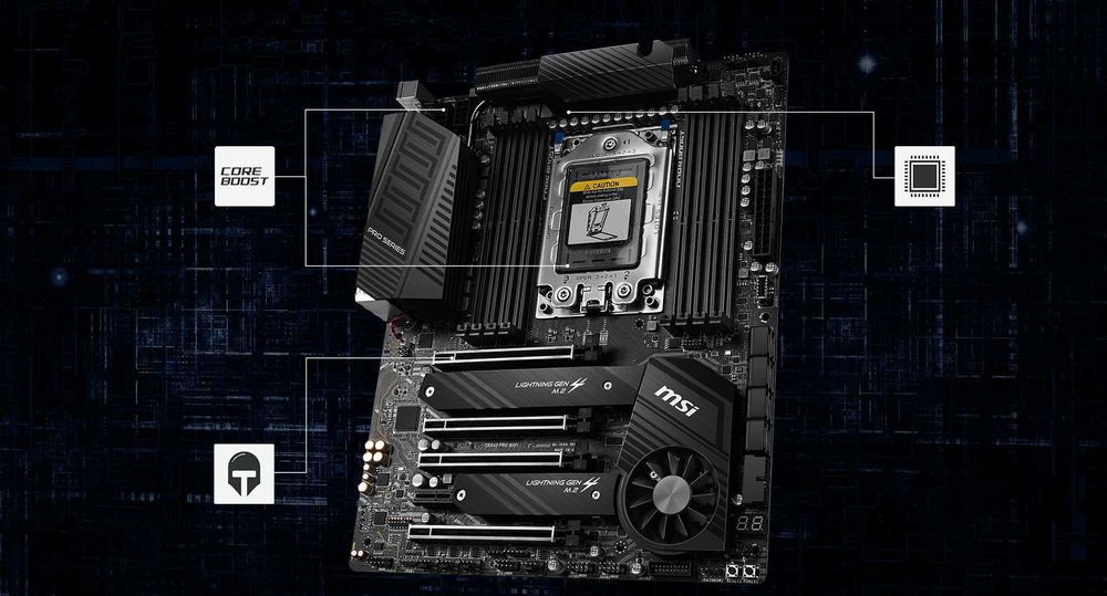 новая материнская плата MSI TRX40 Pro Motherboard