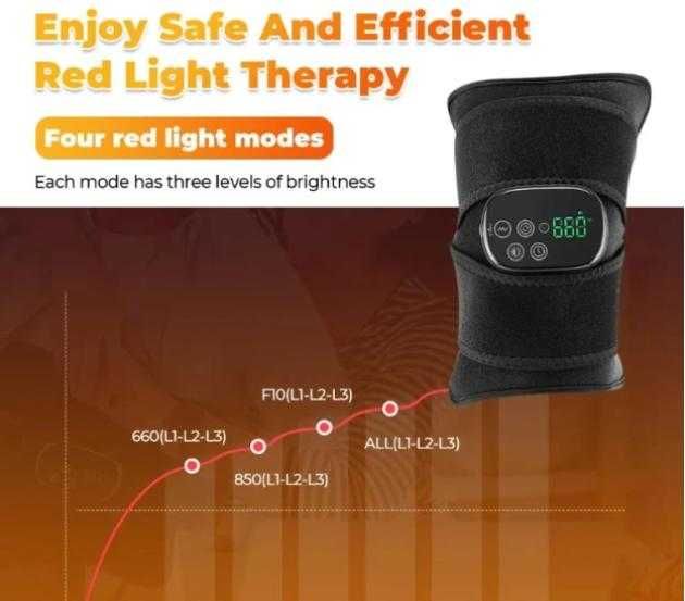 ЦифровДисплей Контролер Безжичен LED Инфрачервен Масажор Червена Светлина Дълбоко Облекчение Безопасна Ефективна Tерапия Тяло Гръб Колене Стави Мускул