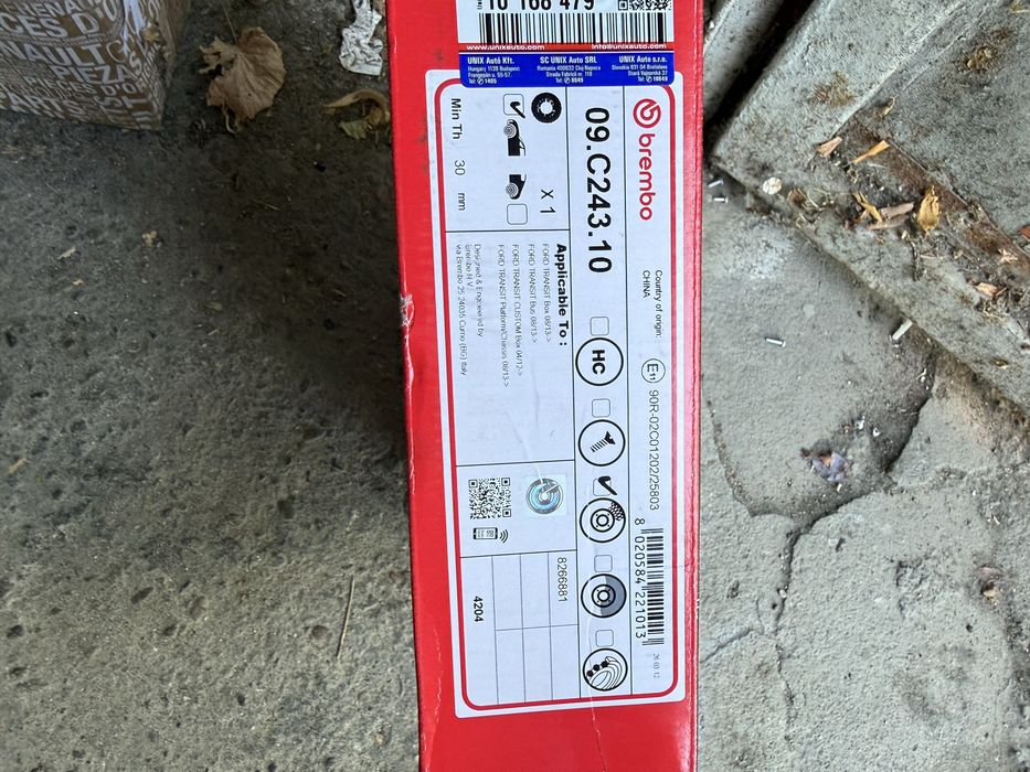 Discuri frana brembo, Ford transit 2012-2023