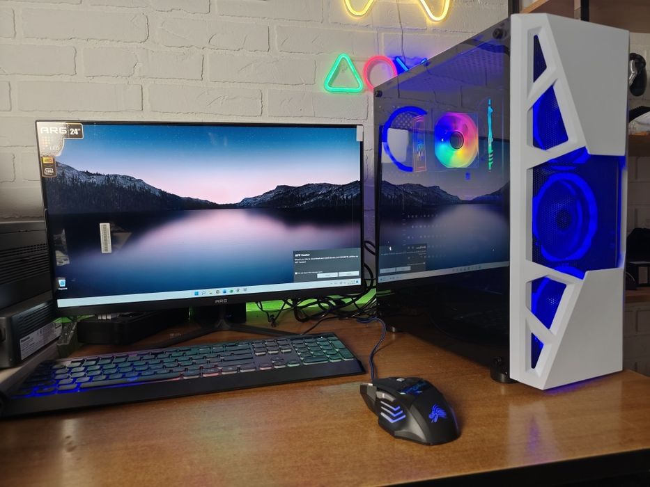 Новый игровой компьютер в сборе