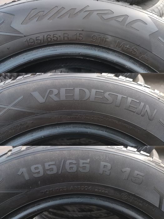2бр. зимни гуми 195/65/15 Vredestein Wintrac
dot22
7mm
Добро състояние