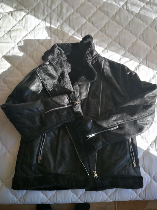 Мъжко зимно черно яке