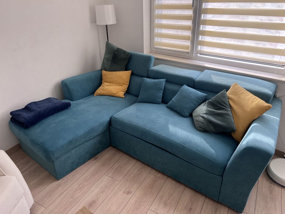 Диван ляв ъгъл с функция сън