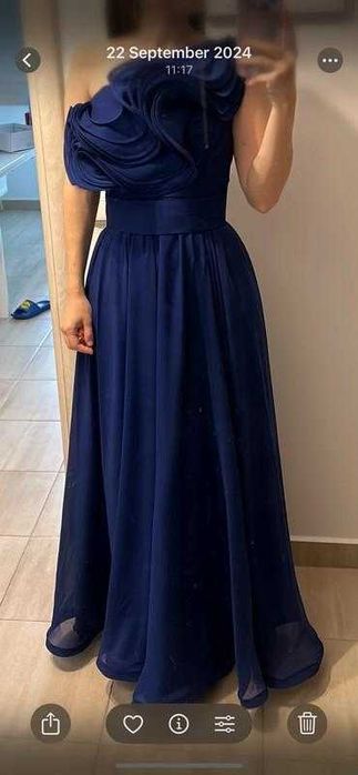 Rochie Ana Radu xs albastru închis set mama fiica