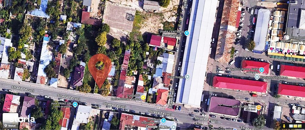 Teren de vanzare, 800mp, str Tecuci nr.60, langa Piata Centrala Galati