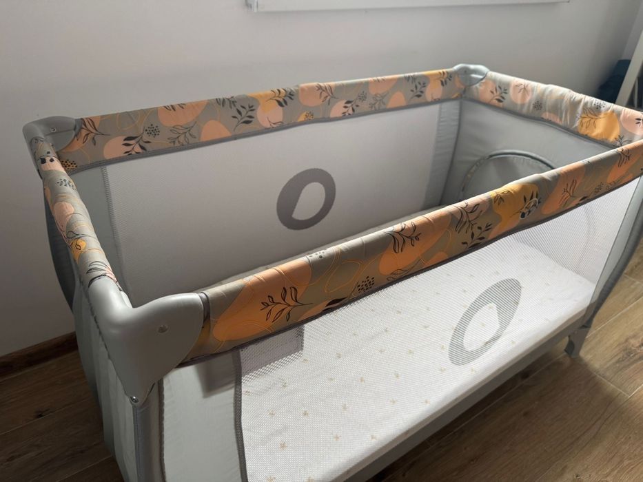 Patut pliant Lionelo și saltea cocos