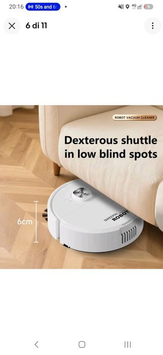 Mini Robot Aspirator Inteligent 3-în-1 – Robot