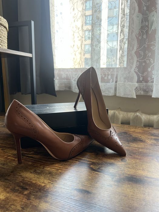 Оригинални обувки Ralph Lauren – естествена кожа, нови, 38.5 (8.5 US)