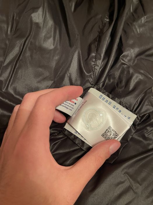 Мъжко черно яке moncler гъши пух
