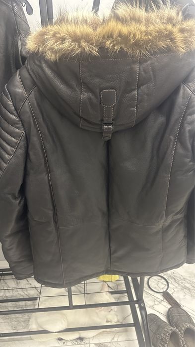 Дубленка куртка кожаная