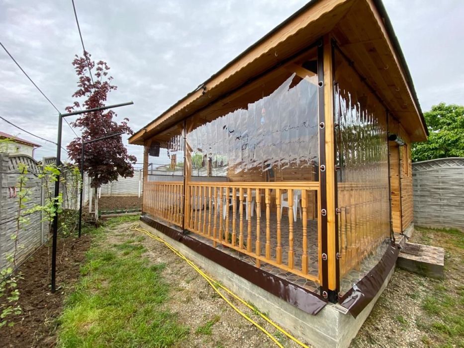 Inchideri terase cu folie PVC Cristal Taiwan 0.8mm