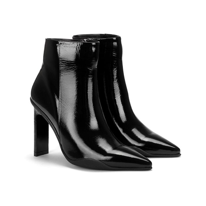 Дамски боти естествен лак. Massimo Zardi