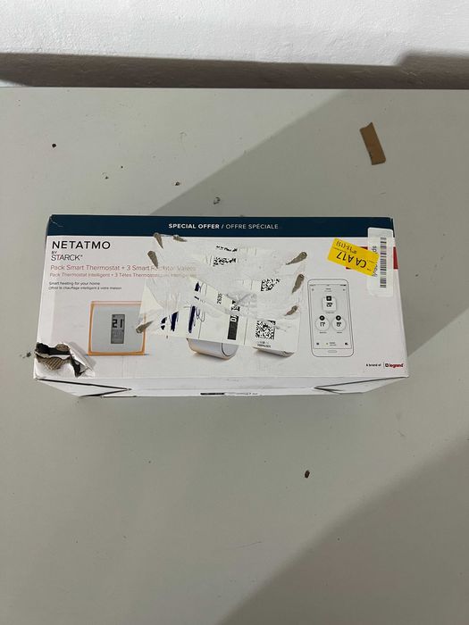 Netatmo Pachet Termostat Inteligent + 3 Capete Termostatice WiFi