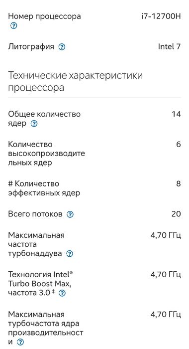 Новый комплект i7 12700HK