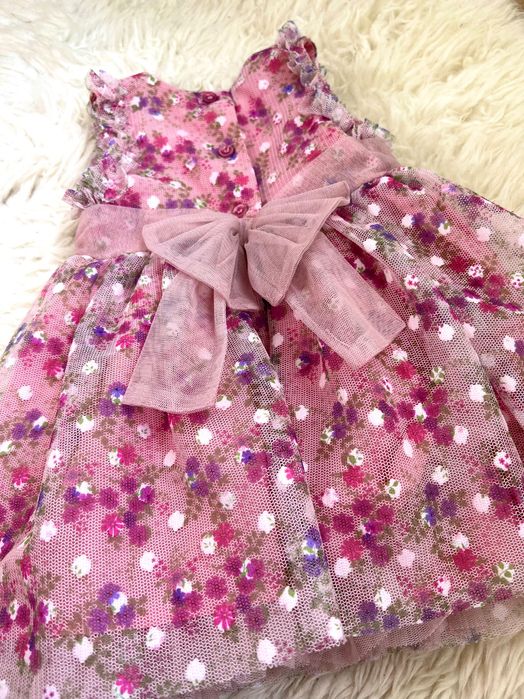 Next рокля 6-9м и 9-12м, като нова