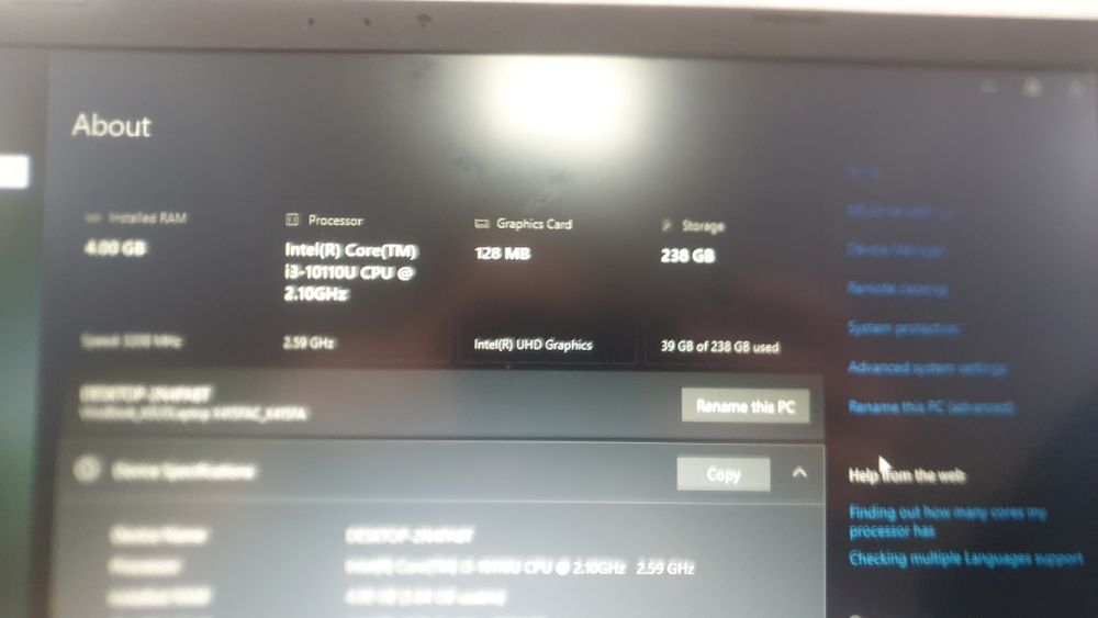 Laptop asus stare ft buna win 10