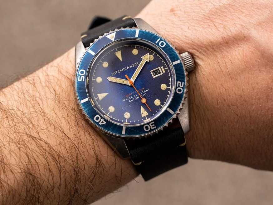 Spinnaker Wreck Oxidized Blue Automatic NH35, Saphhire