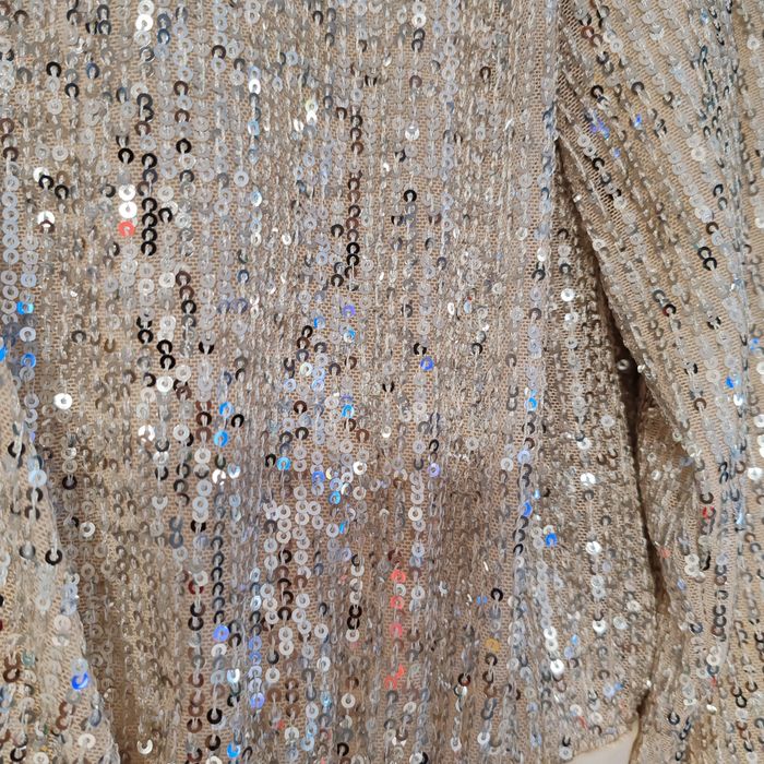 Body cu paiete bej deschis de la H&M mărimea XL