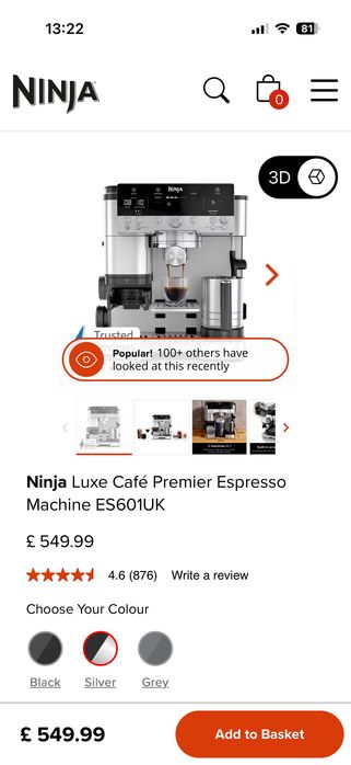 Кафемашина ninja luxe cafe premier series es 601