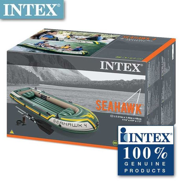 Лодка надувная-351х145х48 см груз-480 кг 2 весла насос и доставка бесп