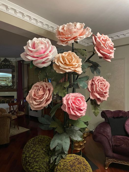 Цветы ростовые из изалона