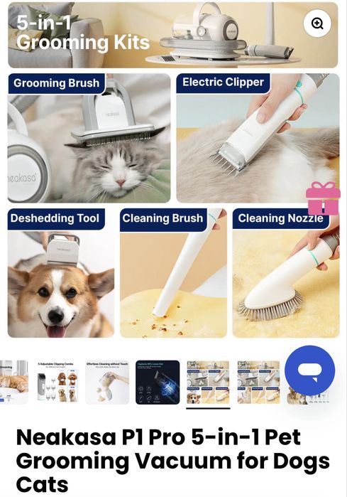 Aspirator Neakasa Pet Grooming Kit & Vacuum P1PRO