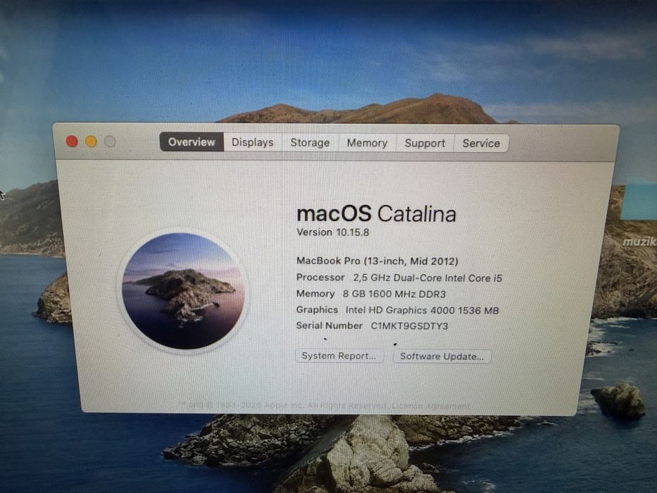 Mac book pro 8gb