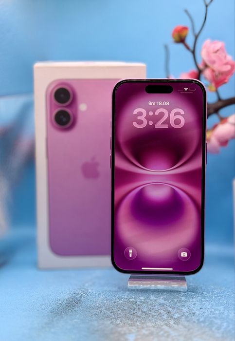 Apple iPhone 16, 256GB, 5G, Pink
