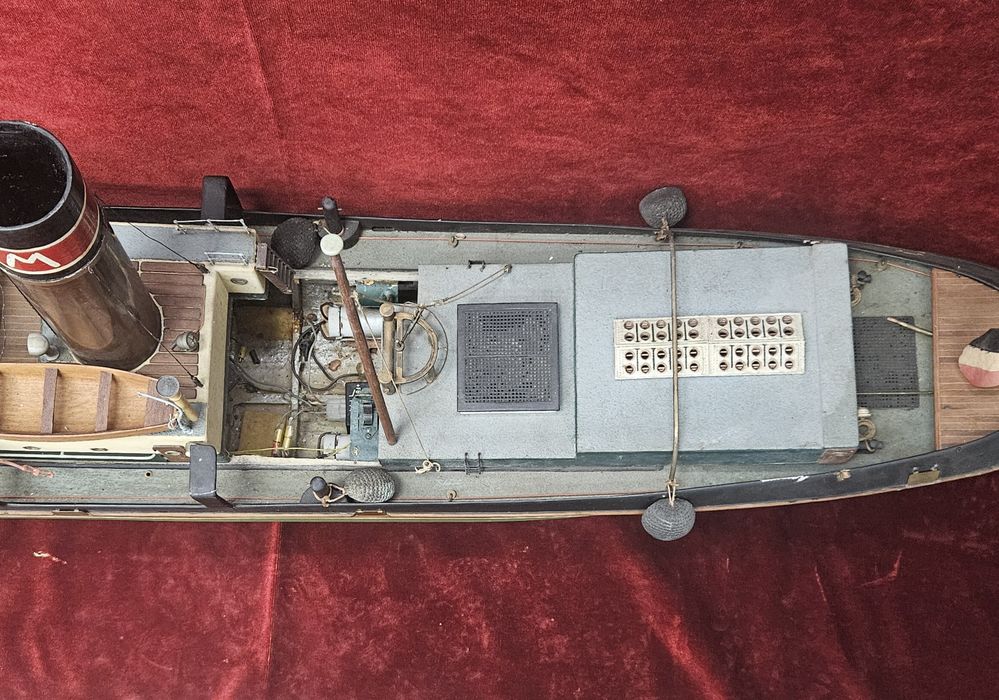 Модел на Кораб. парен влекач Aggrip 1920s.