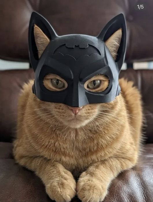 Маска Бэтмана для кота