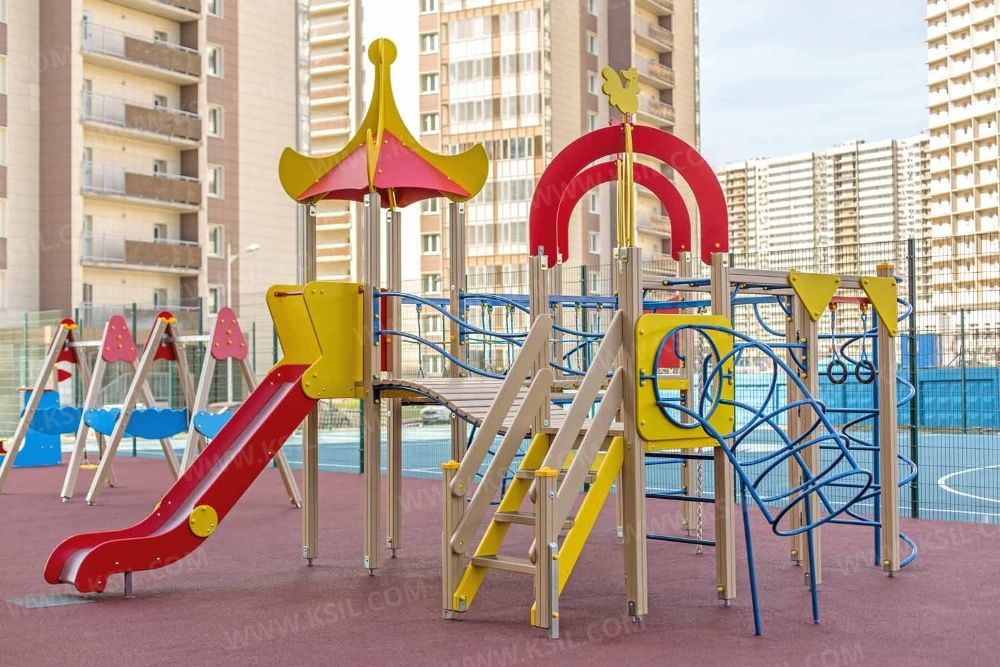 Детские площадки KSIL Болалар майдончаси качели карусели горки воркаут