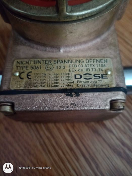 Lampa pentru pivnita  ATEX