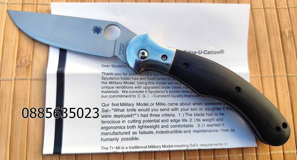 Сгъваем нож Spyderco C149GP Vallotton / / Hungarian C173GP