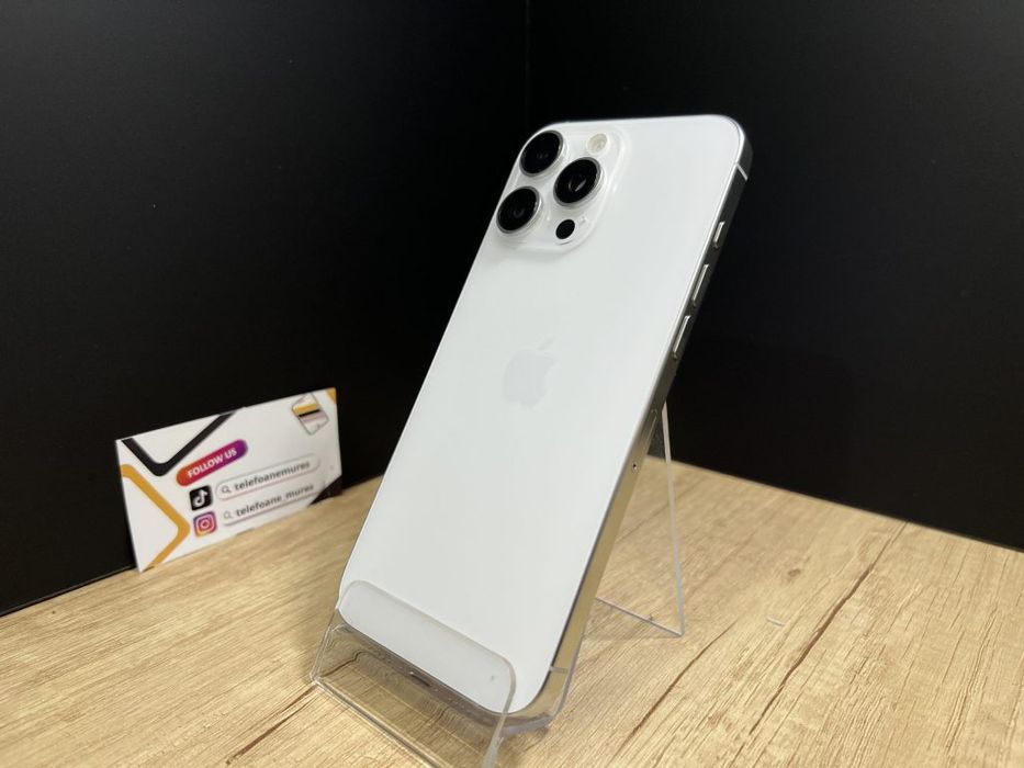 Iphone 16 Pro Max 256Gb White Titanium Second-Hand Bun 3 ani garanție,