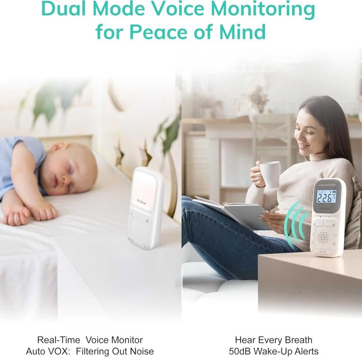 Преносим бебешки аудио монитор и звукова машина Dr.Care NeoGo