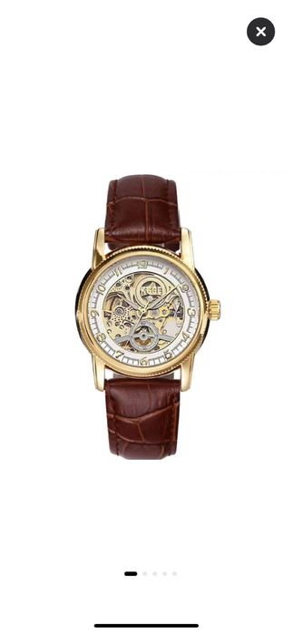 Ceas barbati tourbillon  (auriu/maro)